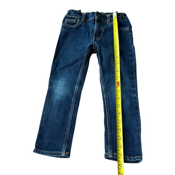 🌼 5/$25 OshKosh B’gosh Girls Skinny Jeans 4T Adjustable Waist Dark Wash Denim - Picture 5 of 8